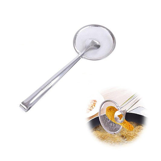 Premium Stainless Steel Oil Draining Sieve Spoon