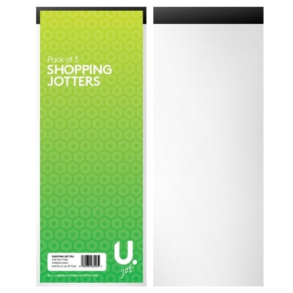 5 Pack Shopping Jotters Lined Notebooks Set of 5 Mini Notepads
