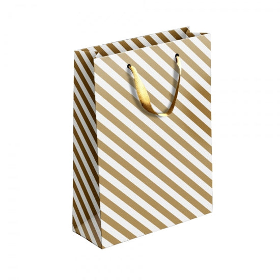Large GoldSilver Patterned Paper Gift Bag Assorted Designs