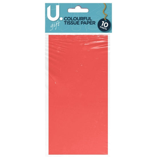 Assorted Colourful Tissue Paper Sheets 10Pack