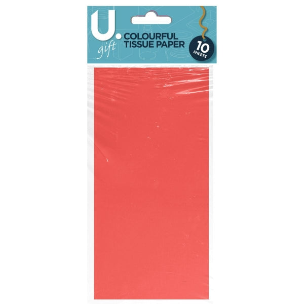 Assorted Colourful Tissue Paper Sheets 10Pack