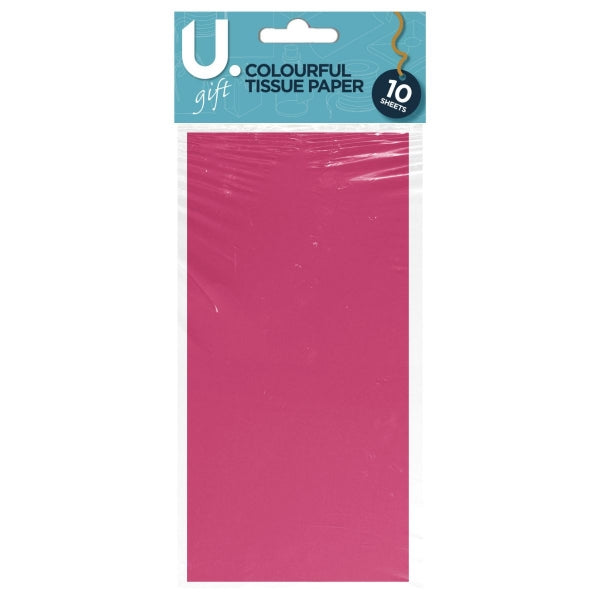 Assorted Colourful Tissue Paper Sheets 10Pack