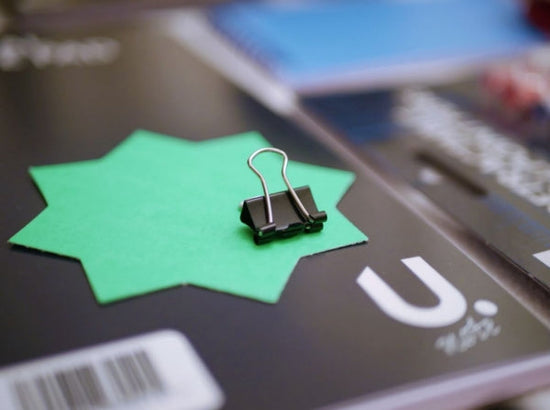 Assorted Sizes Paper Binder Clips Pack of 9