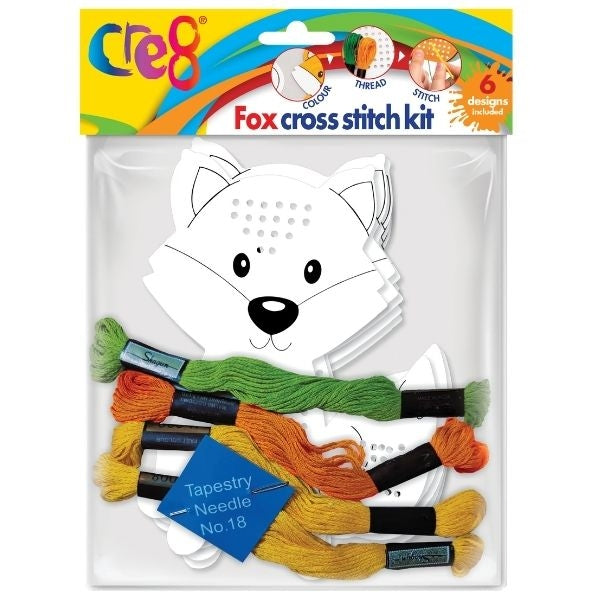 Animal Cross Stitch Kit Owl Fox Design Arts and Crafts Set