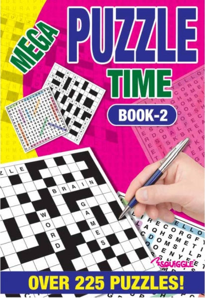 A5 Puzzle Time Book Assorted Designs Creative Fun for All Ages