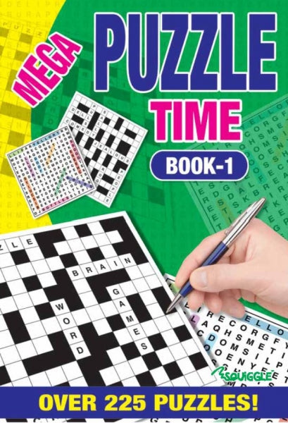 A5 Puzzle Time Book Assorted Designs Creative Fun for All Ages