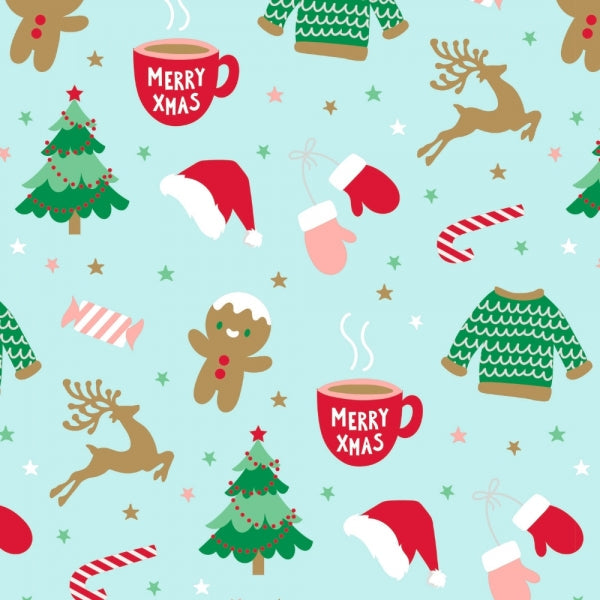 Festive Christmas Wrapping Paper Assorted Designs 25m x 70cm