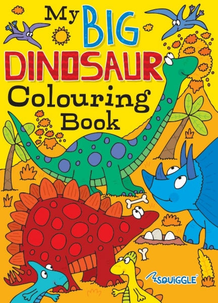 Childrens Fun Colouring Book Monsters Dinosaurs Assorted Designs