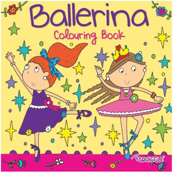 Girls Colouring Book Assorted Designs Ballerina Mermaid Unicorn Llama