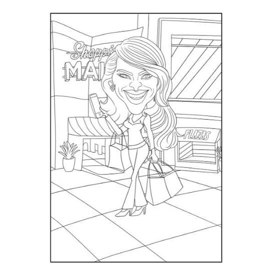 Creative Comical Character A4 Colouring Book 44 Pages