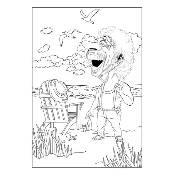 Creative Comical Character A4 Colouring Book 44 Pages