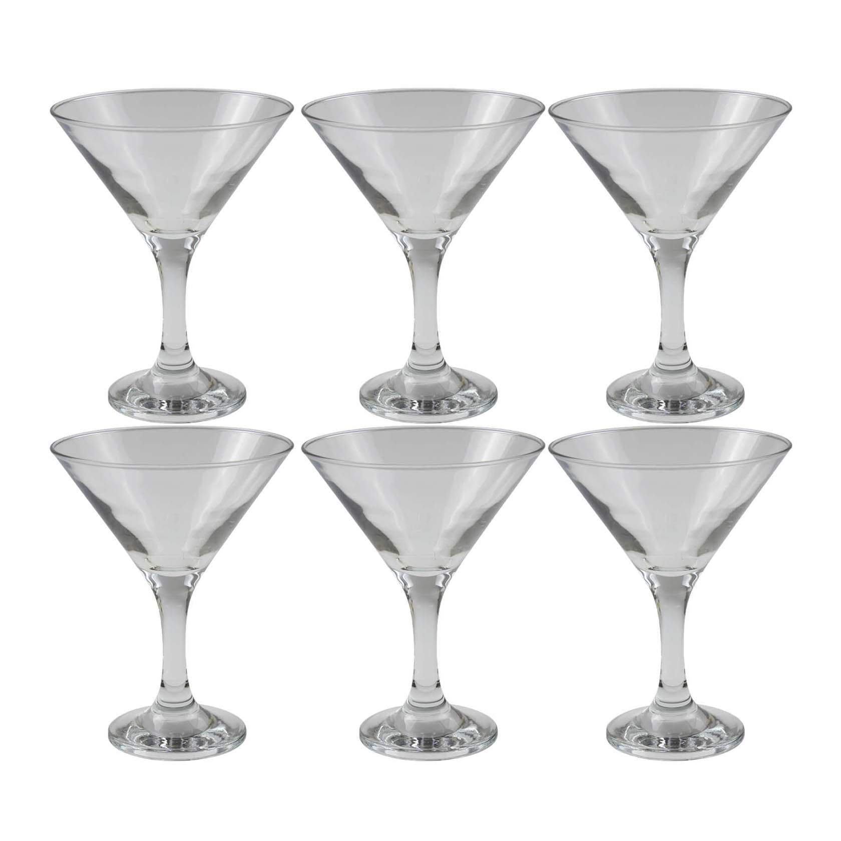 Elegant PB 6 Piece Bistro Martini Glasses Set