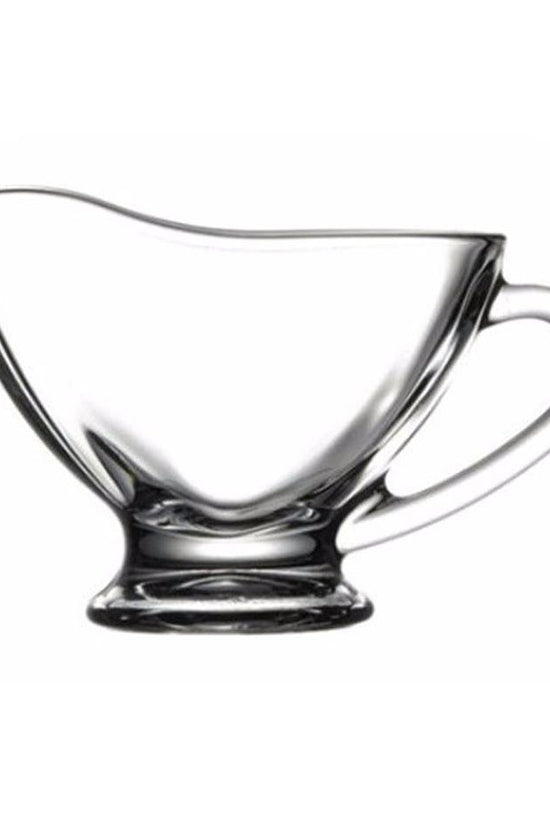 Elegant Pasabahce Glass Gravy Boat with Handle for Kitchen and Dining