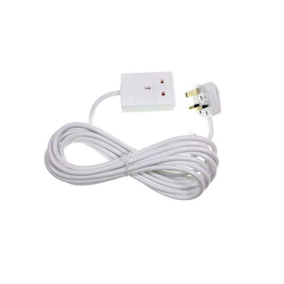 3m 1 Gang Extension Cable Lead Power Strip 13A UK Plug