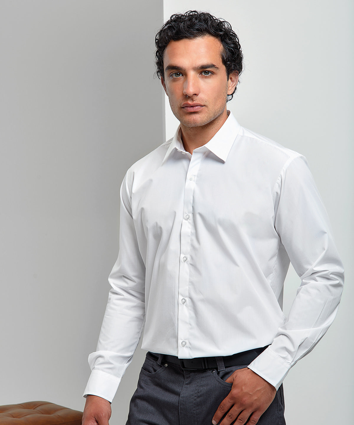 Supreme Poplin Long Sleeve Shirt for Men Plus Sizes