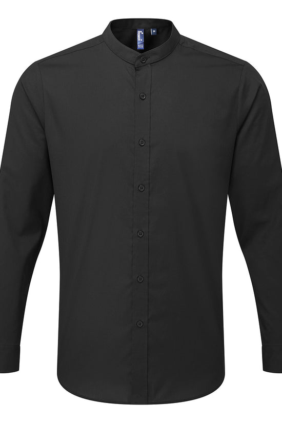 Premier Banded Collar Grandad Shirt for Adults