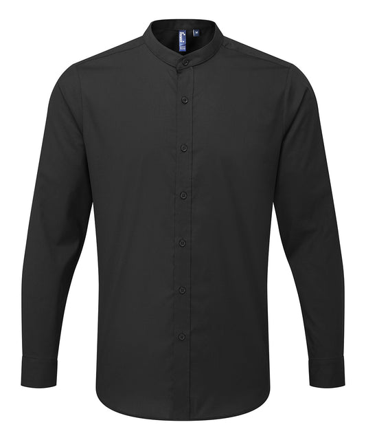 Premier Banded Collar Grandad Shirt for Adults