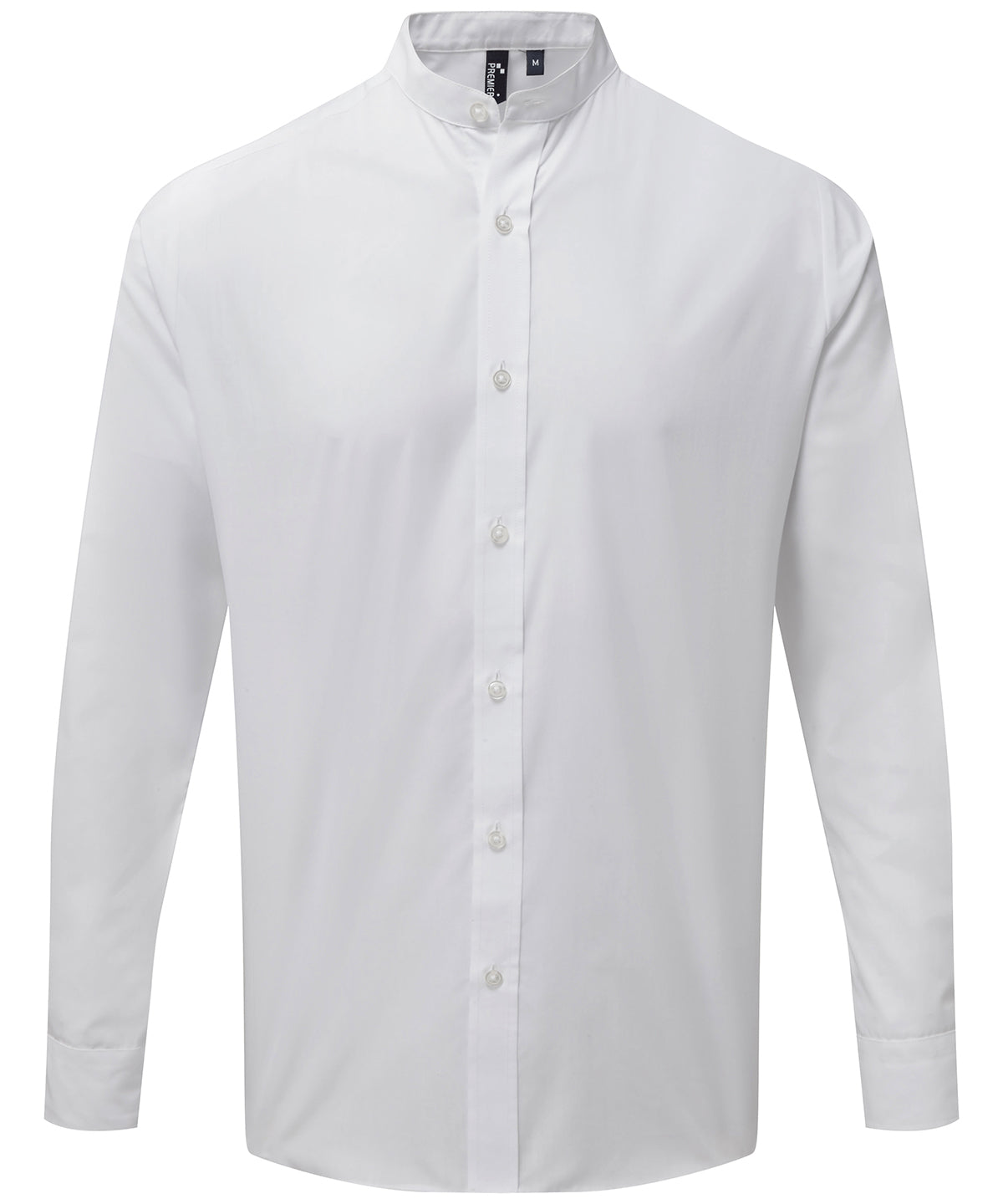Premier Banded Collar Grandad Shirt for Adults