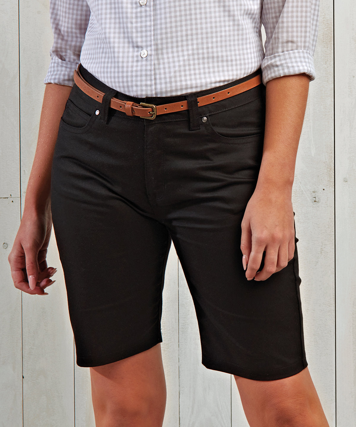 Womens Performance Chino Shorts with Stretch Comfort
