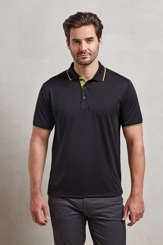 Contrast Coolchecker Polo Shirt for Men Plus Sizes