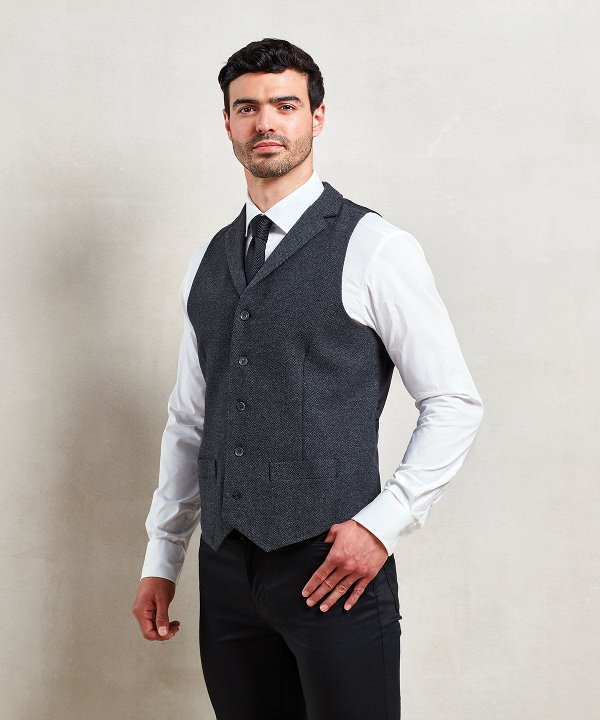 Mens Premier Herringbone Waistcoat Workwear Apron