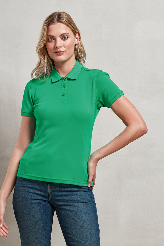 Premier Womens Coolchecker Plus Pique Polo Plus Sizes