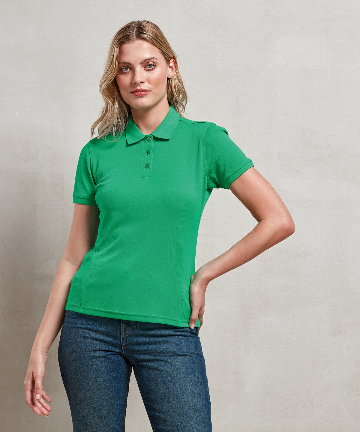 Premier Womens Coolchecker Plus Pique Polo Plus Sizes