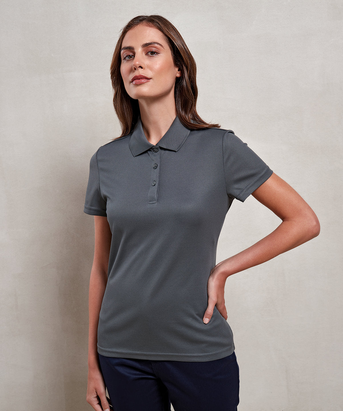 Womens Recycled Spun Dyed Polo Shirt with Moisture Management