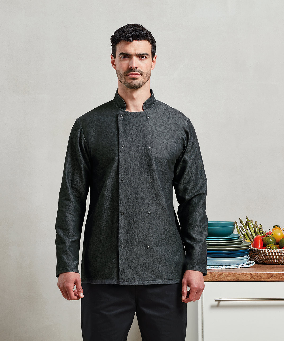 Premier Denim Chefs Jacket Unisex Adult Plus Sizes