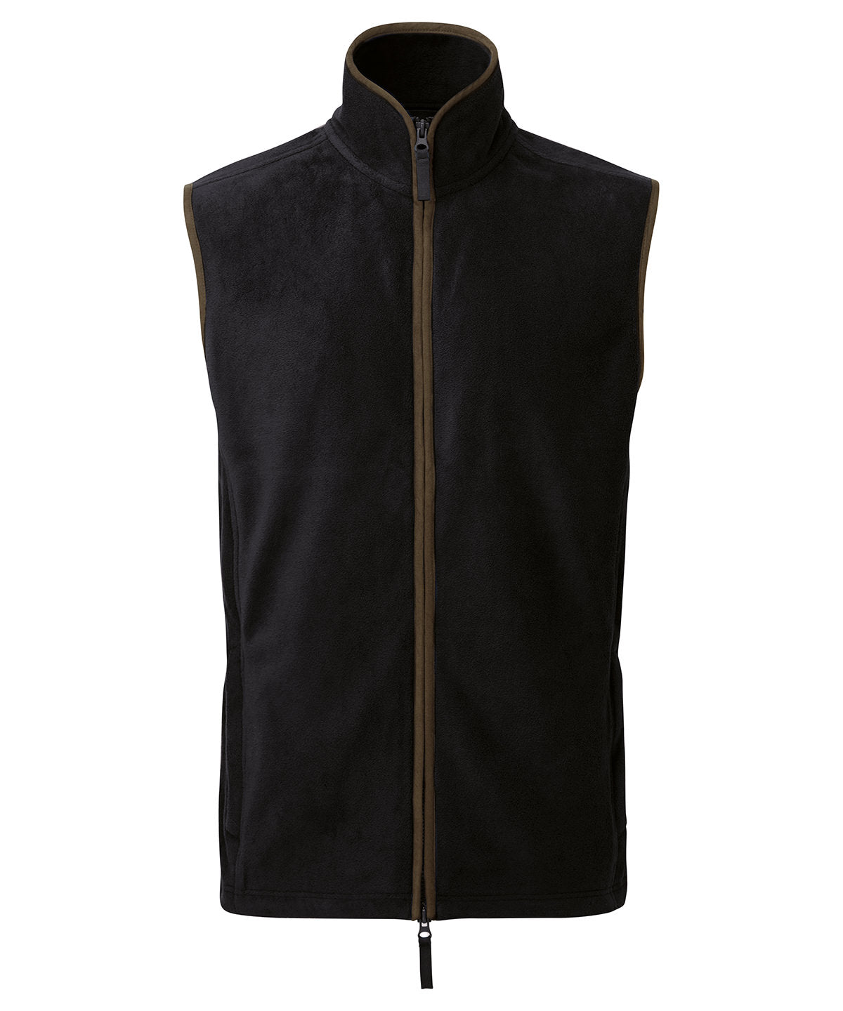Mens Sleeveless Fleece Gilet with Contrast Trim