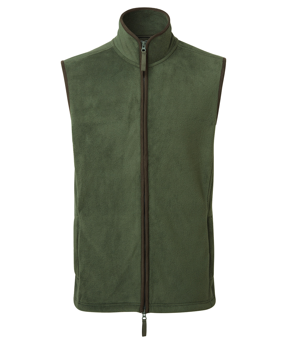 Mens Sleeveless Fleece Gilet with Contrast Trim