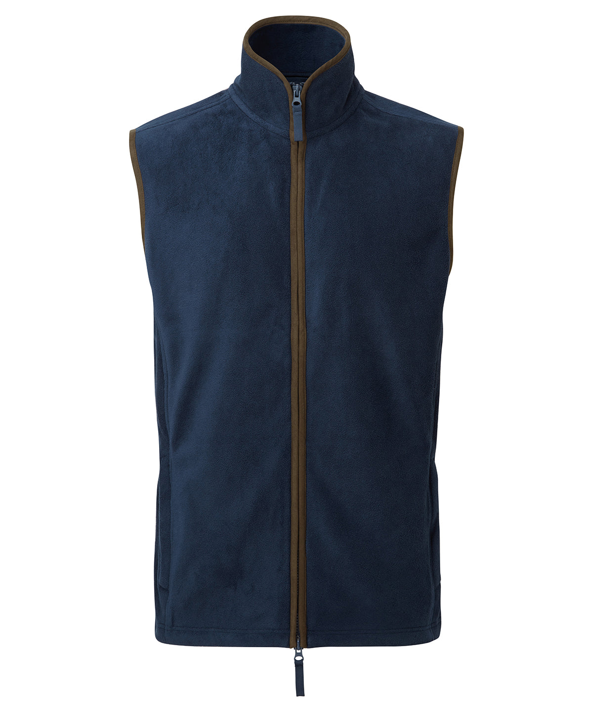 Mens Sleeveless Fleece Gilet with Contrast Trim