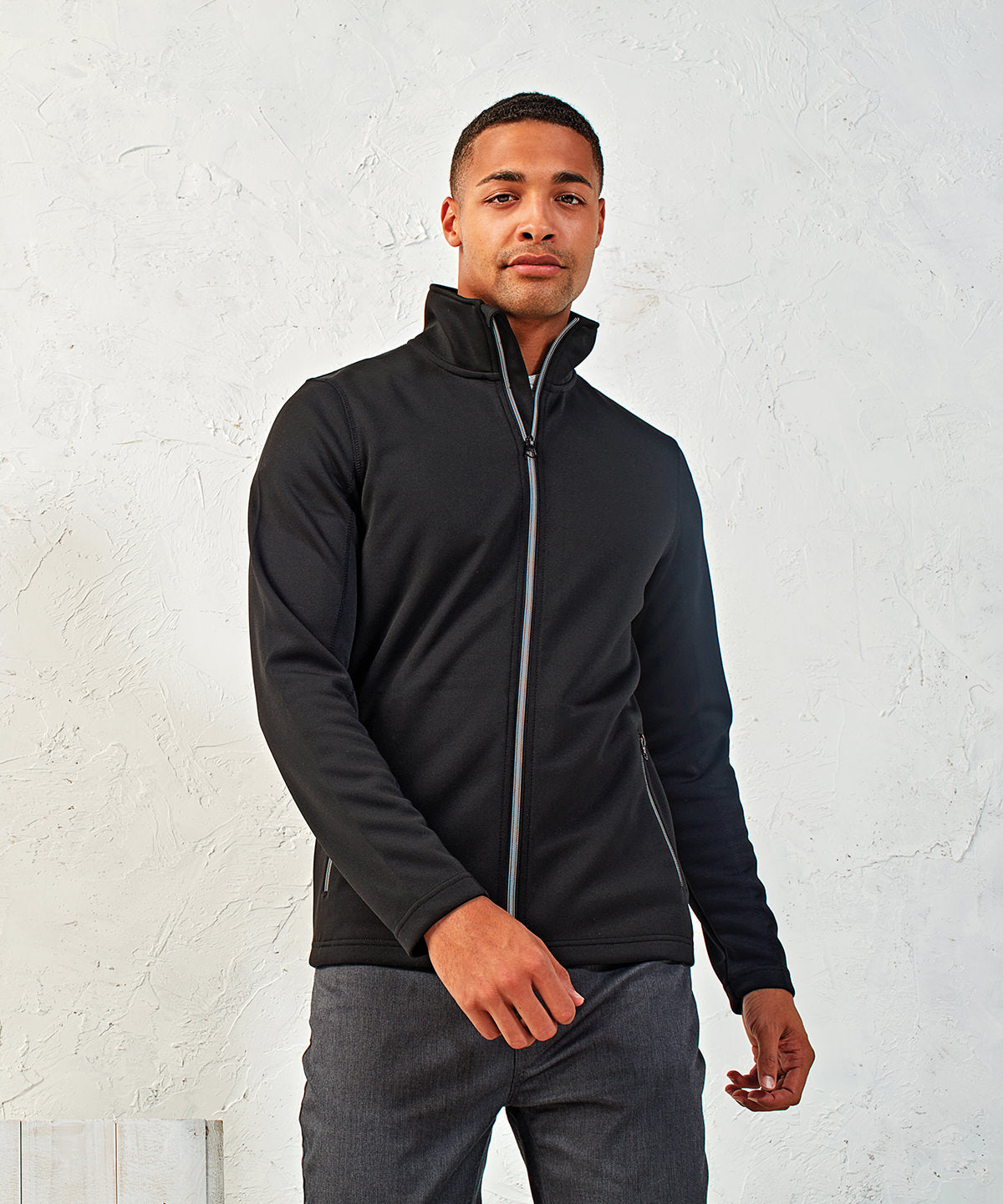 EcoFriendly Mens ZipThrough Sweatshirt with Recycled Polyester Yarn