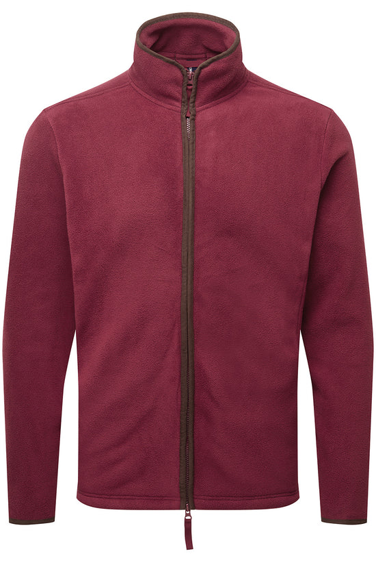 Premier Artisan Fleece Jacket for Men with Contrast Trim Detail