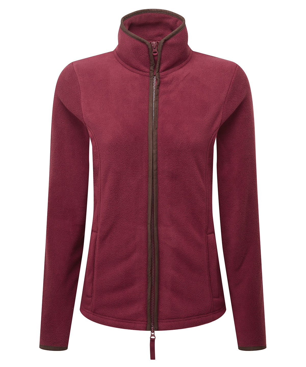 Premier Womens Artisan Fleece Jacket with Contrast Trim Detail