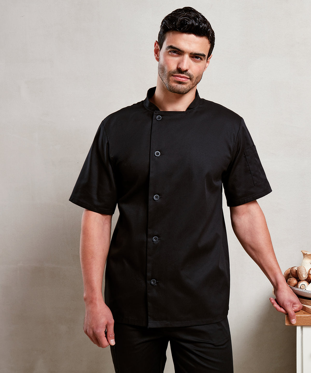 Premier Chefs Short Sleeve Chef Jacket for Men