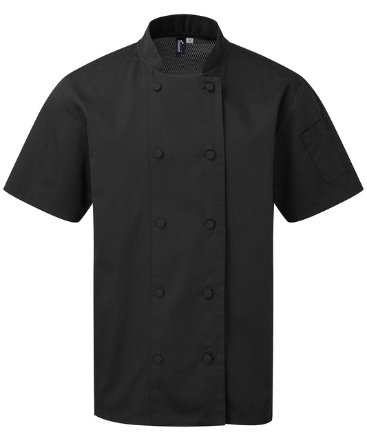 Coolchecker Short Sleeve Chef Jacket for Men