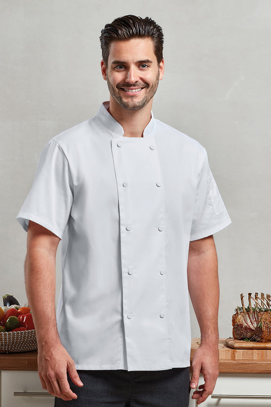 Coolchecker Short Sleeve Chef Jacket for Men