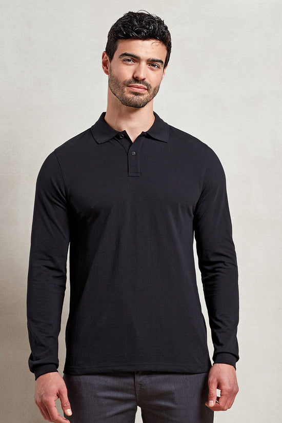 Heavyweight Long Sleeve Workwear Polo Shirt for Men Women