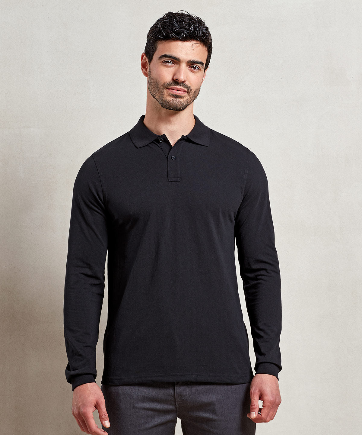 Heavyweight Long Sleeve Workwear Polo Shirt for Men Women
