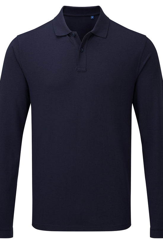 Heavyweight Long Sleeve Workwear Polo Shirt for Men Women