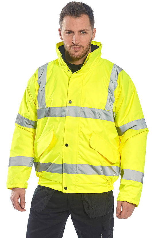 High Visibility Bomber Jacket Safetywear Plus Sizes