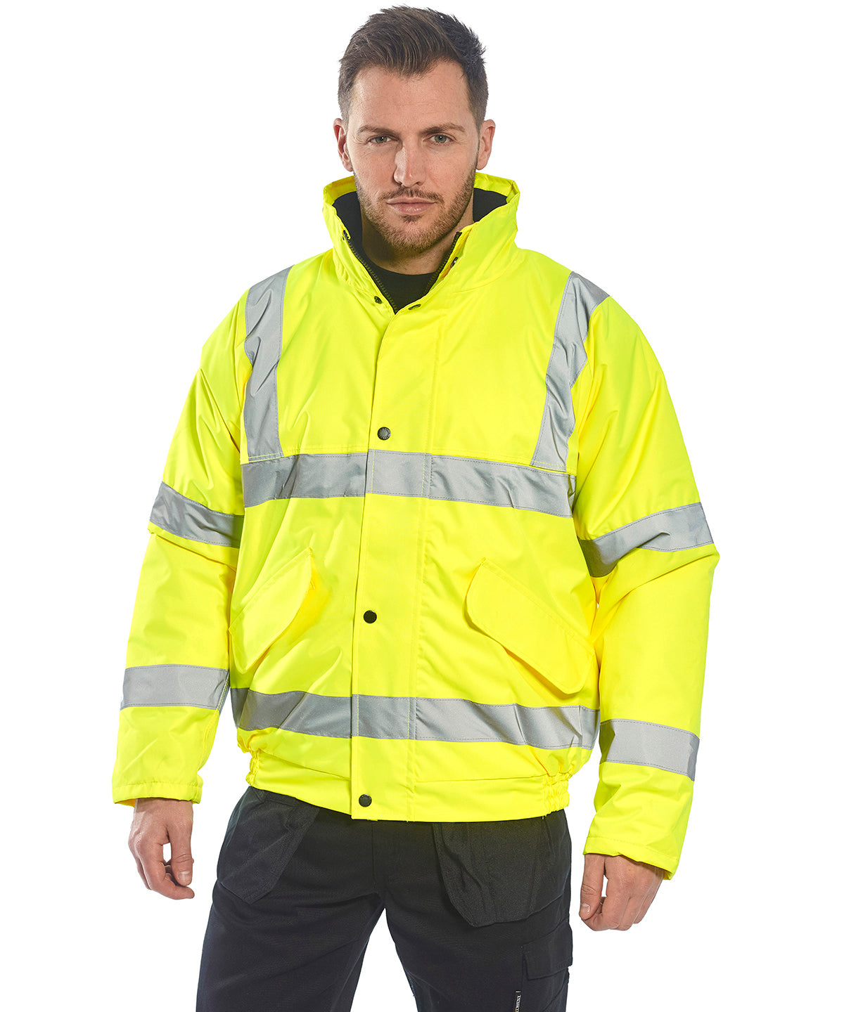 High Visibility Bomber Jacket Safetywear Plus Sizes