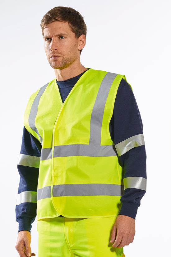 Portwest Hivis TwoBandandBrace Safety Vest C470 Unisex Adult