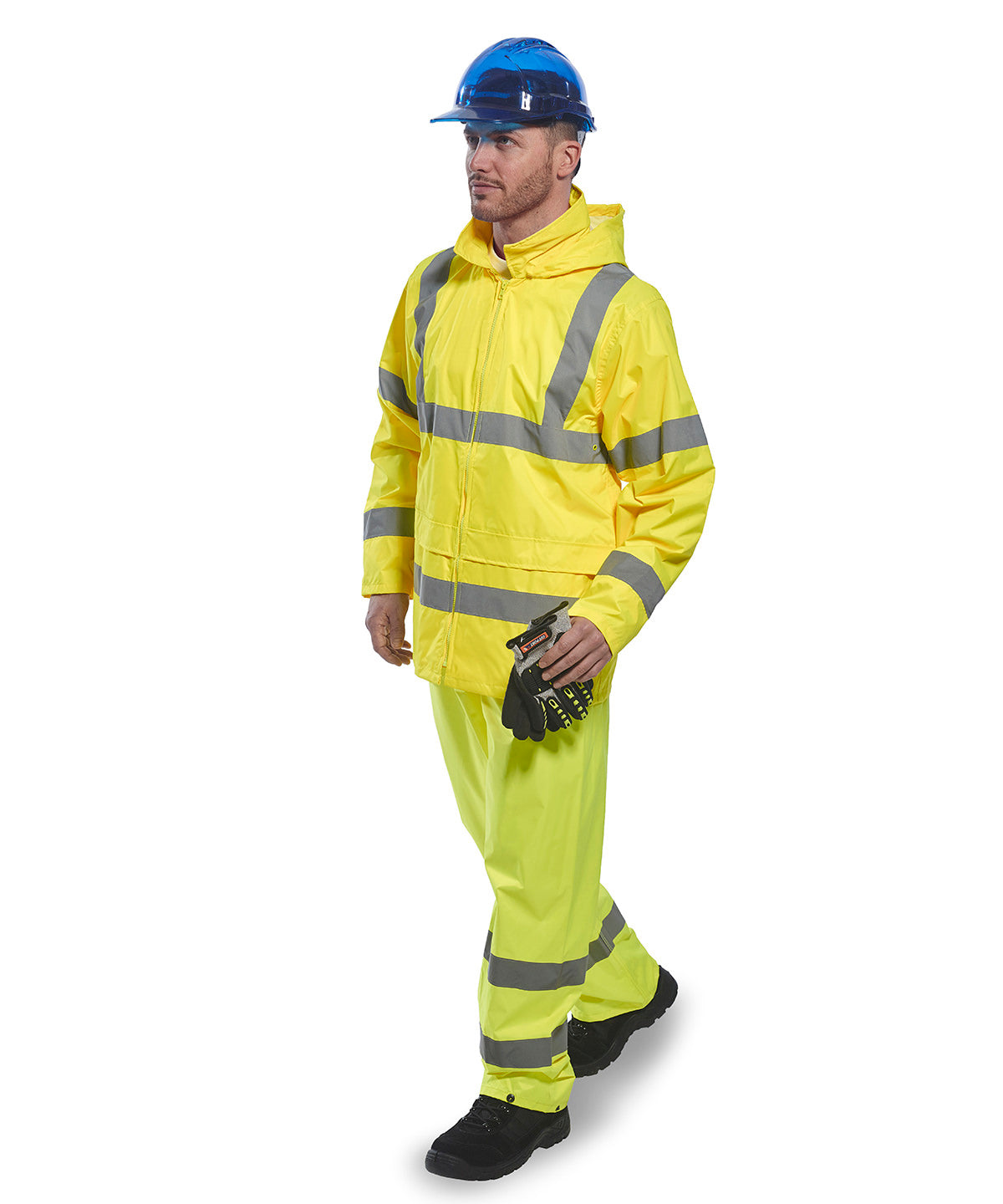 Portwest Hivis Rain Jacket H440 Safetywear for Foul Weather Conditions