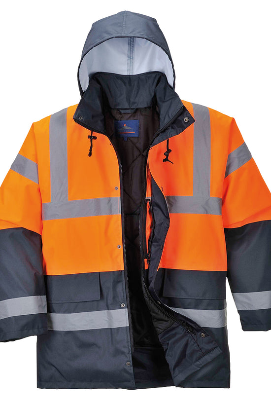 High Visibility Waterproof Traffic Jacket for Men Plus Sizes