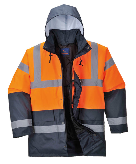 High Visibility Waterproof Traffic Jacket for Men Plus Sizes