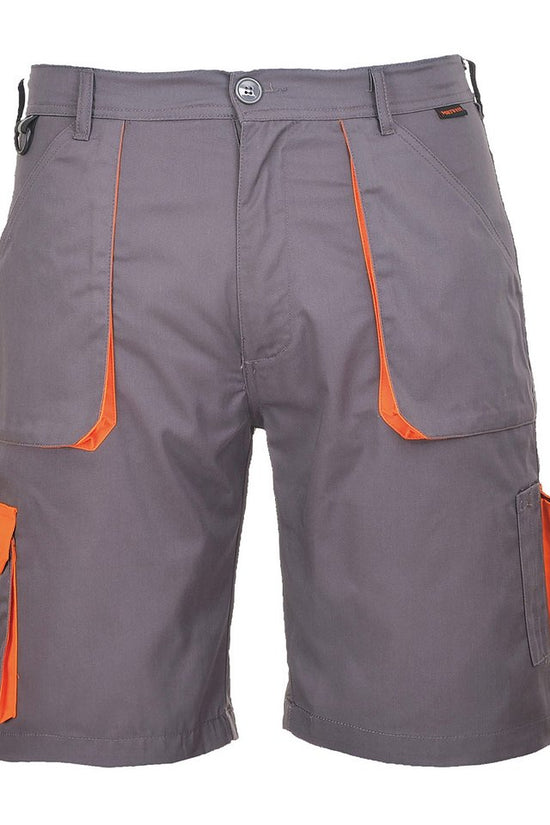 Portwest Texo Contrast Shorts TX14 for Men CottonRich Elasticated Waist