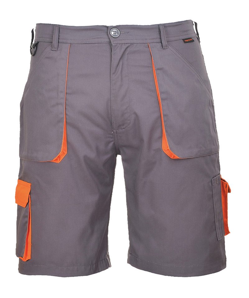 Portwest Texo Contrast Shorts TX14 for Men CottonRich Elasticated Waist