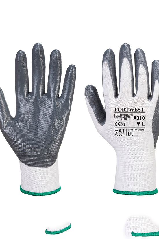Portwest Flexo Grip Nitrile Gloves A310 Unisex Safety Workwear